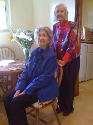 Mi madre, Marjorie Inglish Vestuto (1924-2016), y mi tía Billie Jean Inglish Grill (1921-2018)
